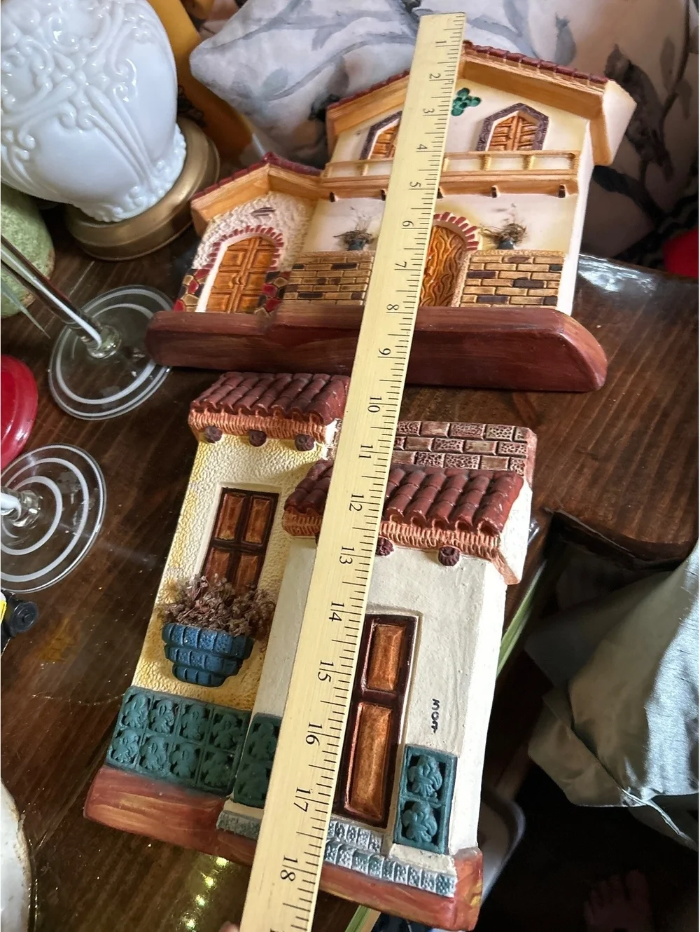 Handcrafted Decorative Ceramic House Wall Plaques Set